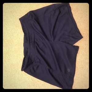 Blue workout shorts